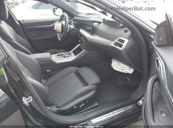 WBY33HD06SFV16665 2025 BMW I4 Black წინა სალონის ხედი