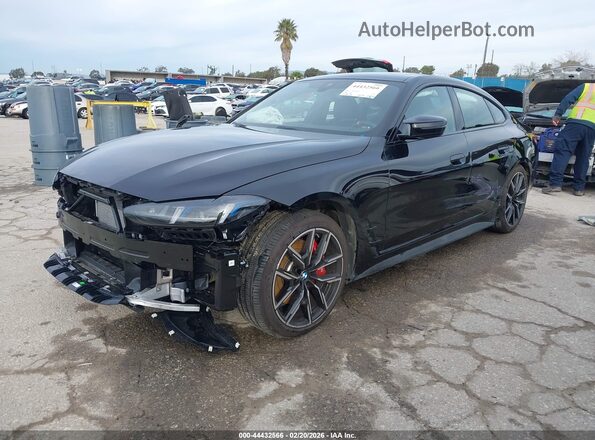 WBY33HD06SFV16665 2025 BMW I4 Black წინა მარცხენა ხედი სამი მეოთხედიდან