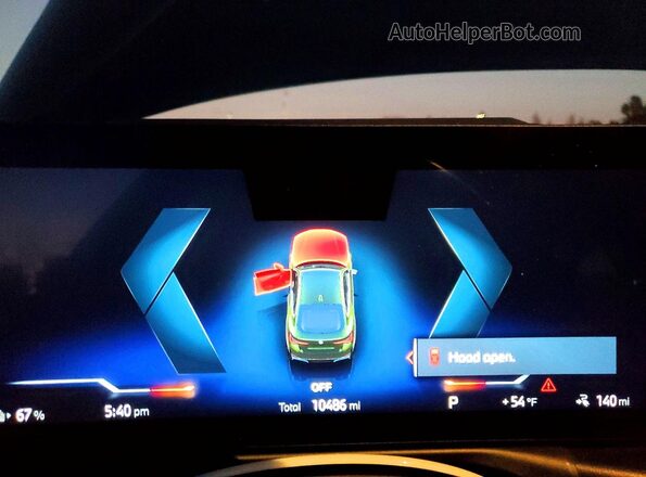 WBY43AW01RFS09620 2024 BMW I4 Green Widok zestawu wskaźników