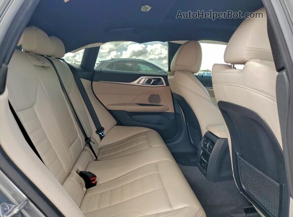 WBY73AW01RFR68281 2024 BMW I4 Silver Rear seats view