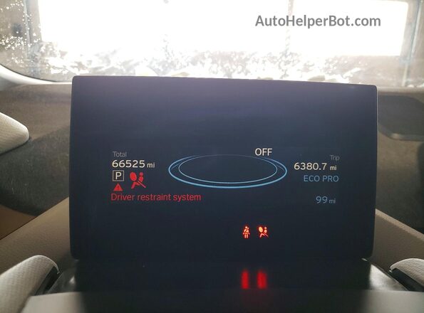 WBY8P4C55K7E46167 2019 BMW I3 Синий Вид щитка приборов