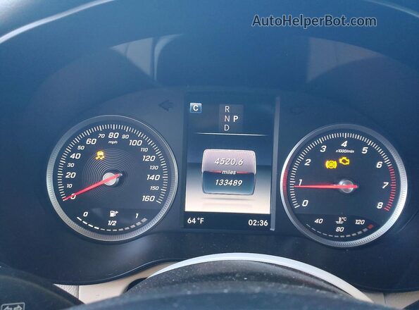 WDC0G4JB1GF060597 2016 MERCEDES-BENZ GLC-CLASS Gray Vista del cuadro de instrumentos
