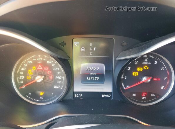 WDC0G4JB4GF063459 2016 MERCEDES-BENZ GLC-CLASS Серебряный Вид щитка приборов