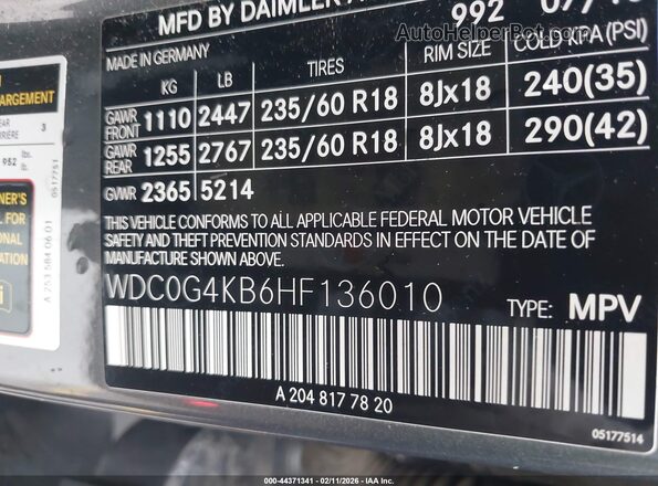 WDC0G4KB6HF136010 2017 MERCEDES-BENZ GLC 300 Gray 