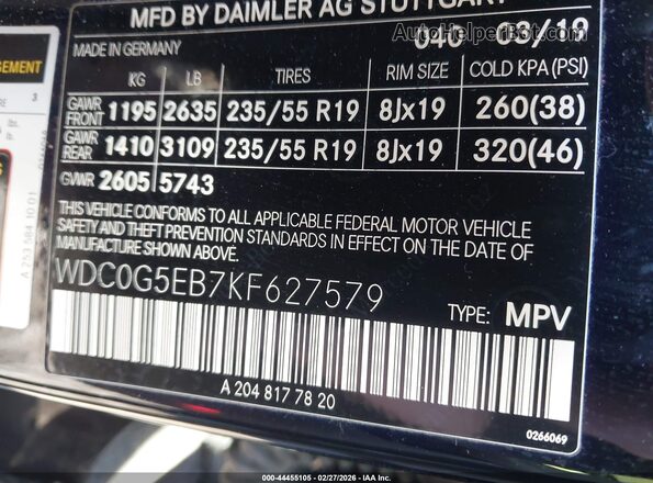 WDC0G5EB7KF627579 2019 MERCEDES-BENZ GLC 350E Black ძრავის განყოფილების ხედი