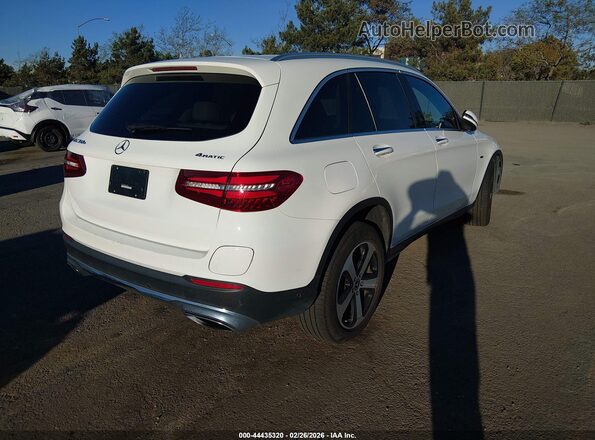 WDC0G5EBXJF418707 2018 MERCEDES-BENZ GLC 350E White Trasero derecho
