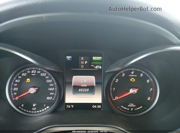 WDC0G5EBXJF418707 2018 MERCEDES-BENZ GLC 350E White Vista de los asientos traseros