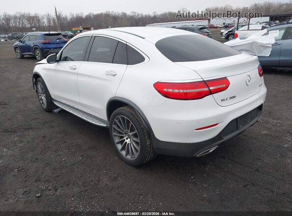 WDC0J4KB0JF470637 2018 MERCEDES-BENZ GLC 300 COUPE White Trasero izquierdo