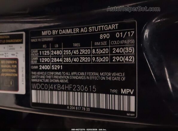 WDC0J4KB4HF230615 2017 MERCEDES-BENZ GLC 300 COUPE Dark Blue Вид підкапотного простору
