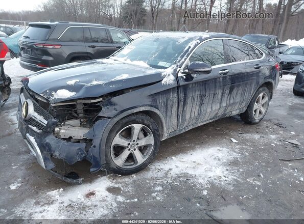 WDC0J4KB9KF581754 2019 MERCEDES-BENZ GLC 300 COUPE Синий Передняя левая четверть