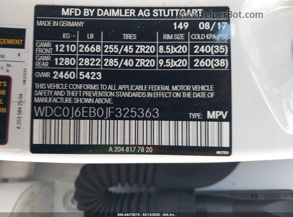 WDC0J6EB0JF325363 2018 MERCEDES-BENZ AMG GLE 43 COUPE Белый Вид подкапотного пространства