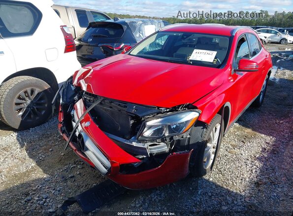 WDCTG4EB0GJ214334 2016 MERCEDES-BENZ GLA 250 Red წინა მარცხენა ხედი სამი მეოთხედიდან