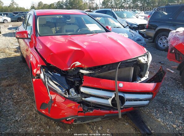 WDCTG4EB0GJ214334 2016 MERCEDES-BENZ GLA 250 Red წინა ხედი