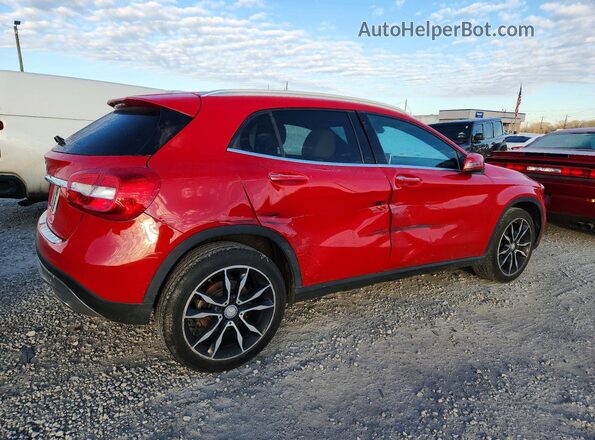 WDCTG4EB6GJ256250 2016 MERCEDES-BENZ GLA Red Задня права чверть