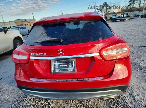 WDCTG4EB6GJ256250 2016 MERCEDES-BENZ GLA Red Вид ззаду