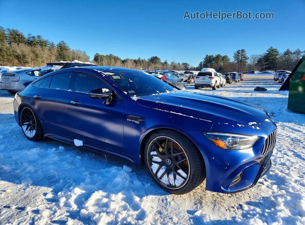 WDD7X8KB1KA004536 2019 MERCEDES-BENZ AMG Blue Delantero derecho