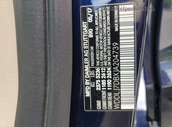 WDDLJ7DBXJA204739 2018 MERCEDES-BENZ CLS-CLASS Blue Vista del compartimento del motor