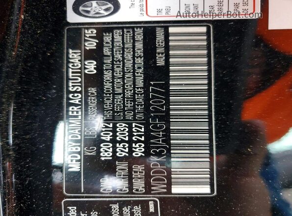 WDDPK3JA4GF120771 2016 MERCEDES-BENZ SLK Black Vista del compartimento del motor