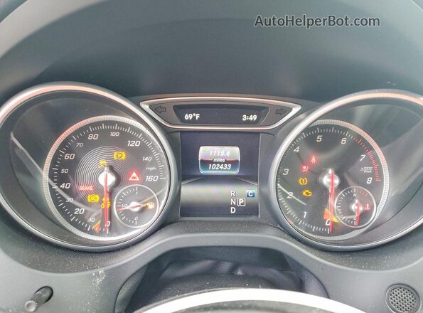 WDDSJ4EB2HN416045 2017 MERCEDES-BENZ CLA-CLASS White Вид щитка приладів