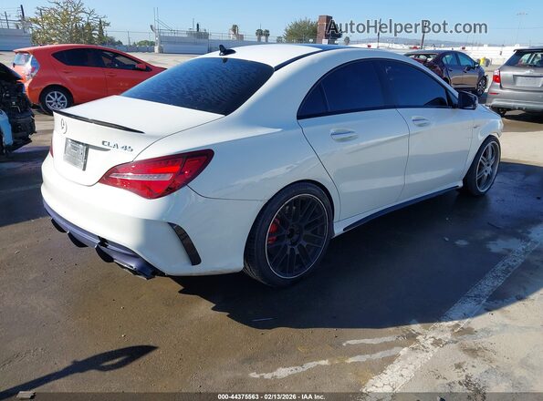 WDDSJ5CB4JN568181 2018 MERCEDES-BENZ AMG CLA 45 White Rear right