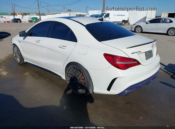 WDDSJ5CB4JN568181 2018 MERCEDES-BENZ AMG CLA 45 White Rear left