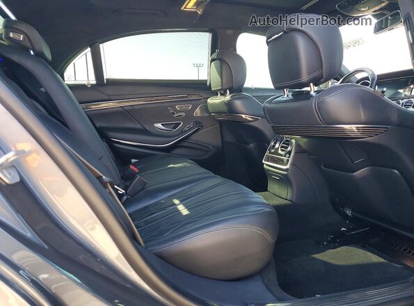 WDDUG7JB3HA317191 2017 MERCEDES-BENZ S Charcoal Rear seats view