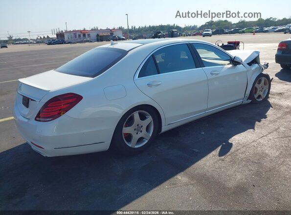 WDDUG8CB6GA236168 2016 MERCEDES-BENZ S-CLASS Белый Задняя правая четверть
