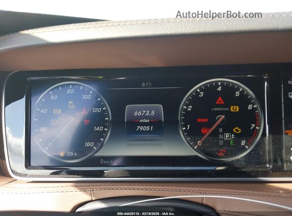 WDDUG8CB6GA236168 2016 MERCEDES-BENZ S-CLASS Белый Вид задних сидений