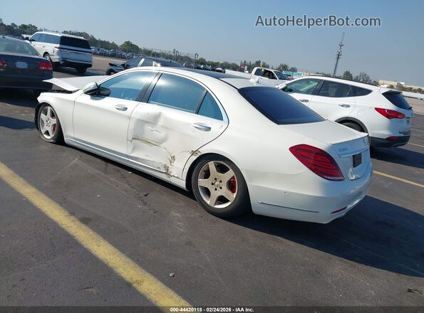 WDDUG8CB6GA236168 2016 MERCEDES-BENZ S-CLASS Белый Задняя левая четверть