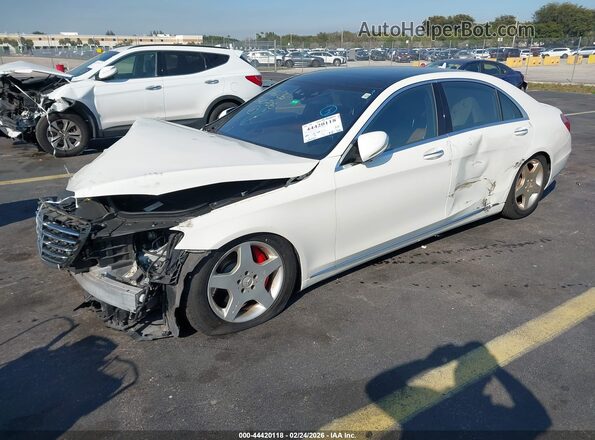 WDDUG8CB6GA236168 2016 MERCEDES-BENZ S-CLASS Белый Передняя левая четверть