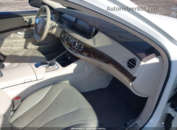 WDDUG8CB6HA313302 2017 MERCEDES-BENZ S-CLASS Белый Вид салона спереди