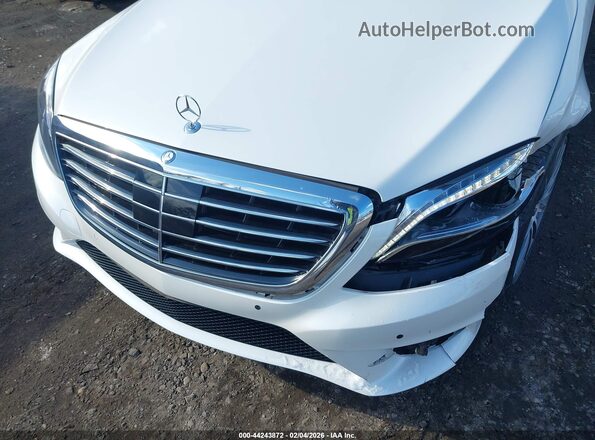 WDDUG8CB6HA313302 2017 MERCEDES-BENZ S-CLASS Белый Вид спереди