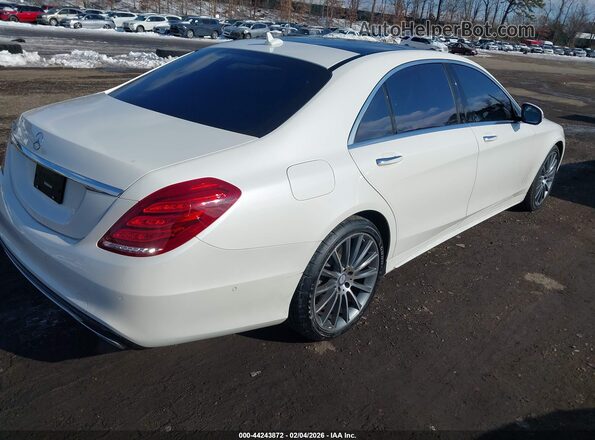 WDDUG8CB6HA313302 2017 MERCEDES-BENZ S-CLASS Белый Задняя правая четверть