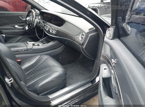 WDDUG8DB1KA444157 2019 MERCEDES-BENZ S-CLASS Черный Вид салона спереди