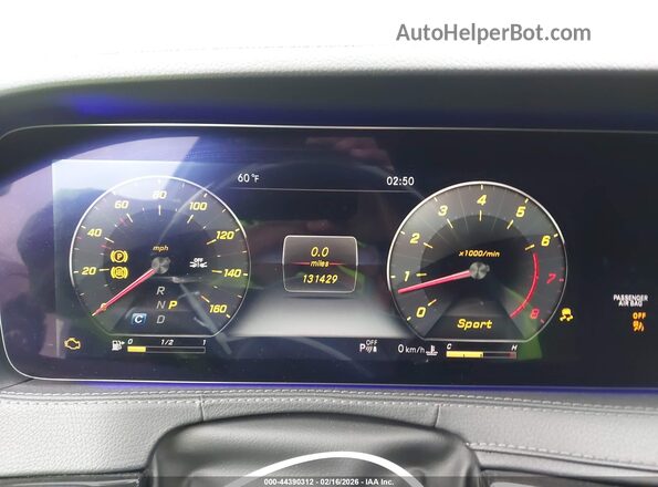 WDDUG8DB1KA444157 2019 MERCEDES-BENZ S-CLASS Черный Вид задних сидений