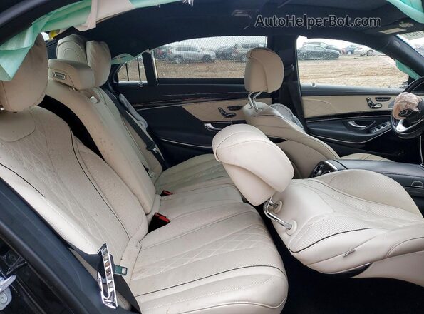 WDDUG8DB2JA409982 2018 MERCEDES-BENZ S Черный Вид задних сидений