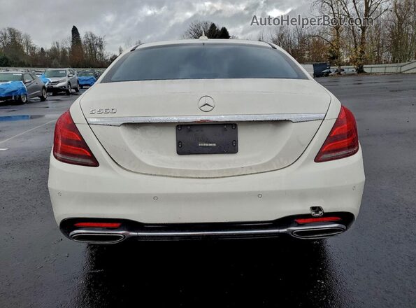 WDDUG8DB2JA412378 2018 MERCEDES-BENZ S White უკანა ხედი