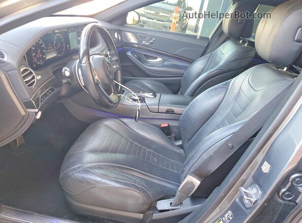 WDDUG8DB3KA426694 2019 MERCEDES-BENZ S Gray წინა სალონის ხედი