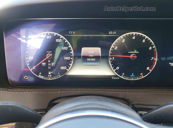 WDDUG8DB3KA426694 2019 MERCEDES-BENZ S Gray ხელსაწყოთა პანელის ხედი