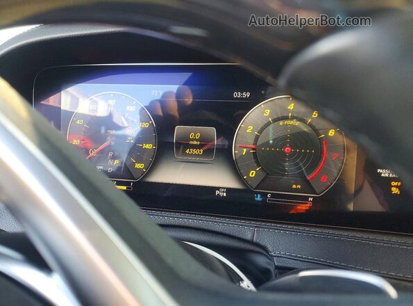 WDDUG8DB5KA438412 2019 MERCEDES-BENZ S Черный Вид щитка приборов