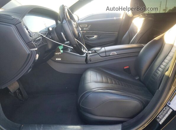 WDDUG8DB5KA438412 2019 MERCEDES-BENZ S Черный Вид салона спереди