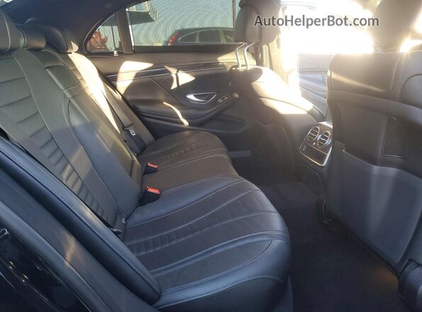 WDDUG8DB5KA438412 2019 MERCEDES-BENZ S Черный Вид задних сидений