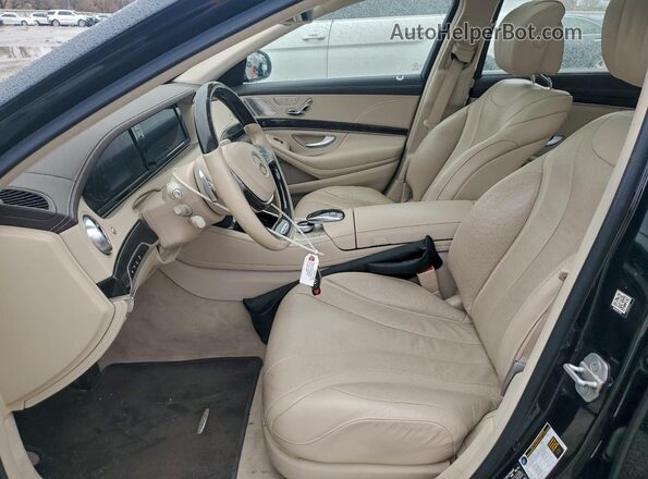 WDDUG8FBXHA299450 2017 MERCEDES-BENZ S Черный Вид салона спереди