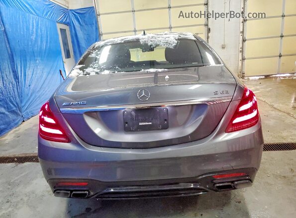 WDDUG8JB3JA422566 2018 MERCEDES-BENZ S Gray უკანა ხედი