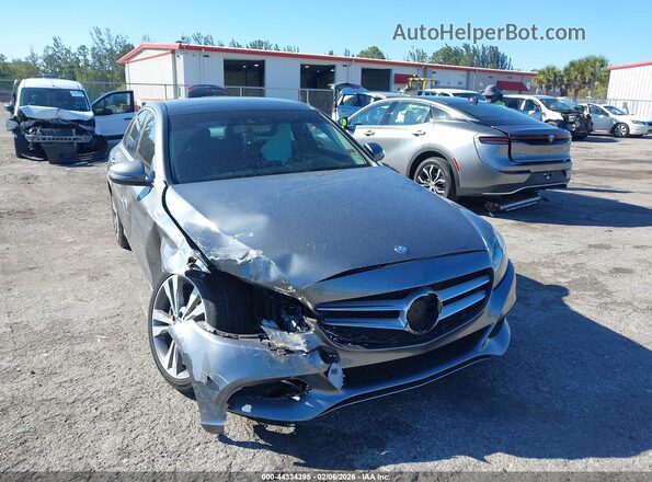 WDDWF4JB7HR248856 2017 MERCEDES-BENZ C-CLASS Серый Вид спереди