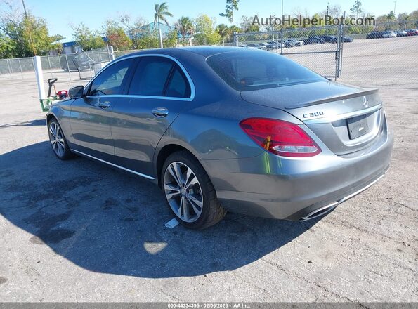 WDDWF4JB7HR248856 2017 MERCEDES-BENZ C-CLASS Серый Задняя левая четверть