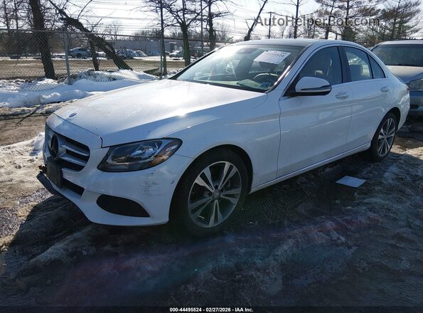 WDDWF4KB7GR150987 2016 MERCEDES-BENZ C-CLASS Белый 