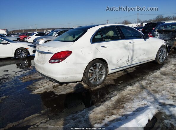 WDDWF4KB7GR150987 2016 MERCEDES-BENZ C-CLASS Белый 