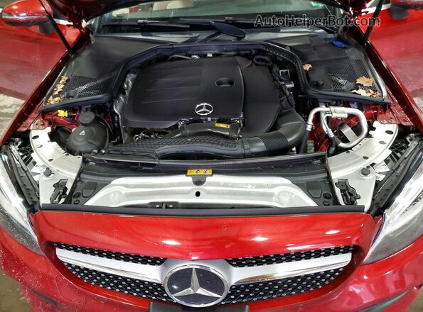 WDDWK8EB6KF913753 2019 MERCEDES-BENZ C Red Widok wnętrza z tyłu
