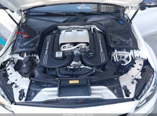 WDDWK8HB7JF657620 2018 MERCEDES-BENZ AMG C 63 White Rear view